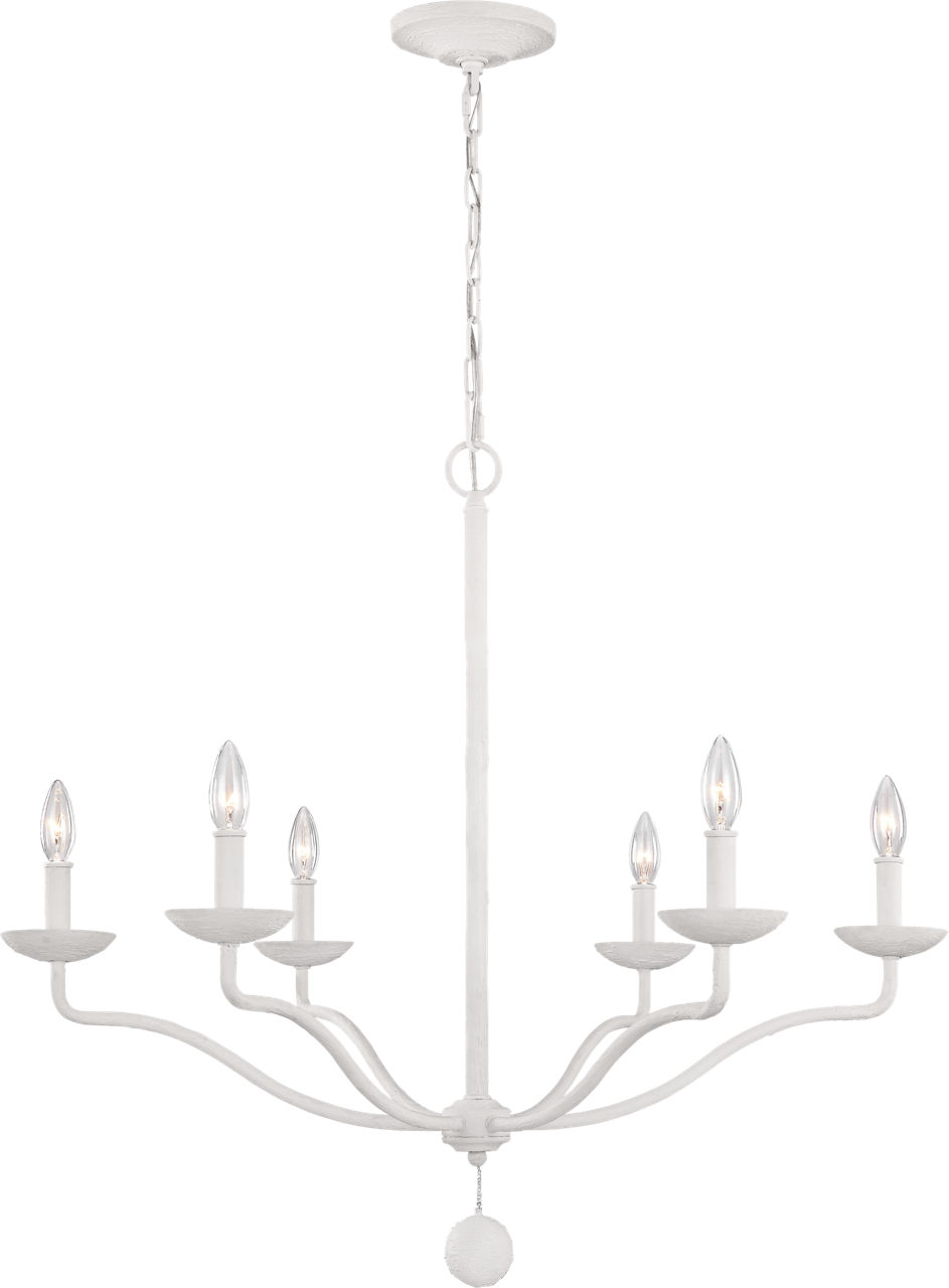 Annie Medium Chandelier Plaster White