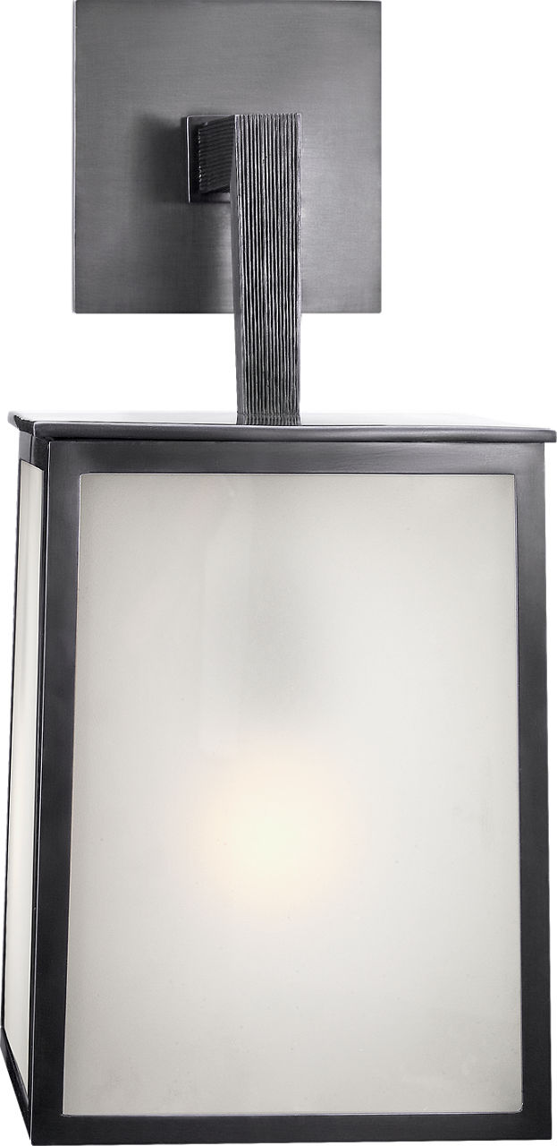 Ojai Large Sconce in Bronze with Frosted Glass