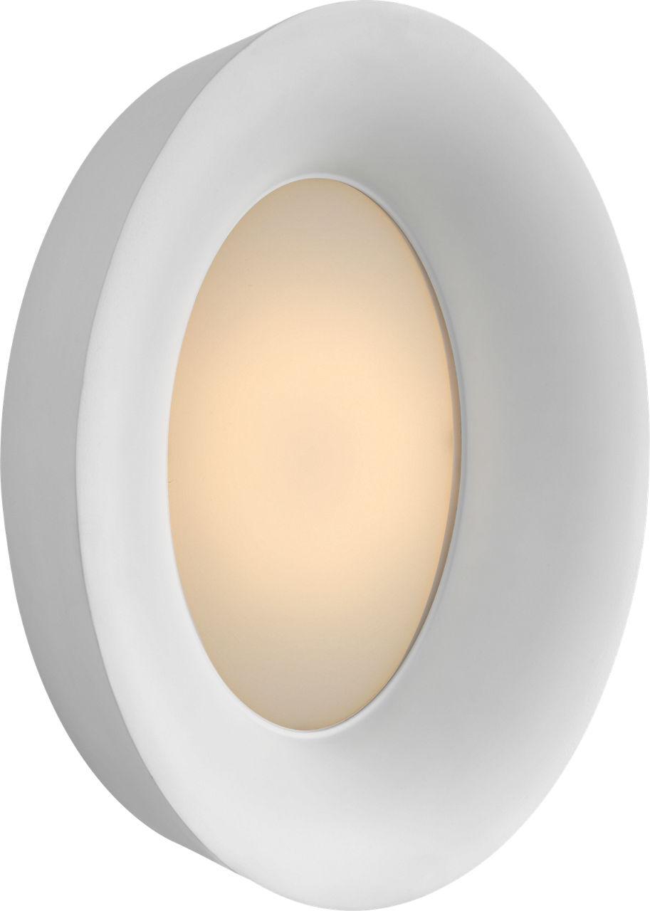 Halo Medium Oval Sconce in Matte White