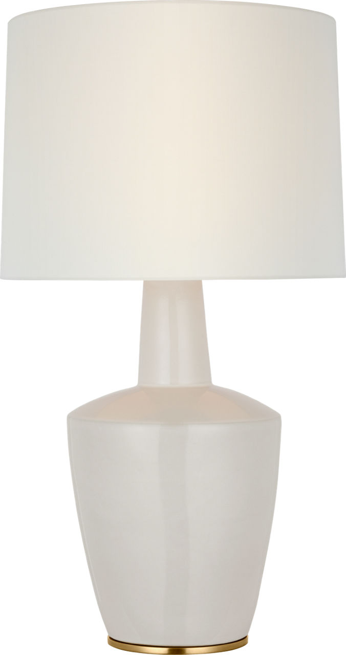 Paros 31" Table Lamp in Ivory with Linen Drum Shade