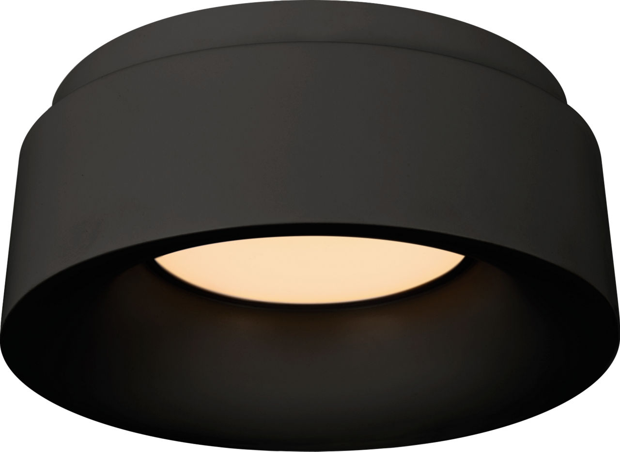 Halo 5.5" Solitaire Flush Mount in Matte Black