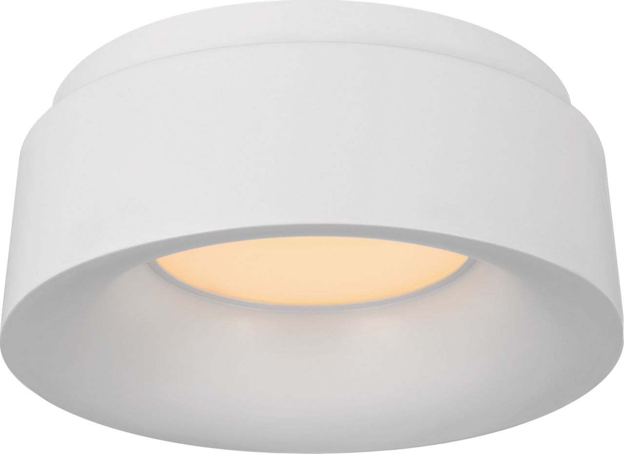 Halo 5.5" Solitaire Flush Mount in Matte White