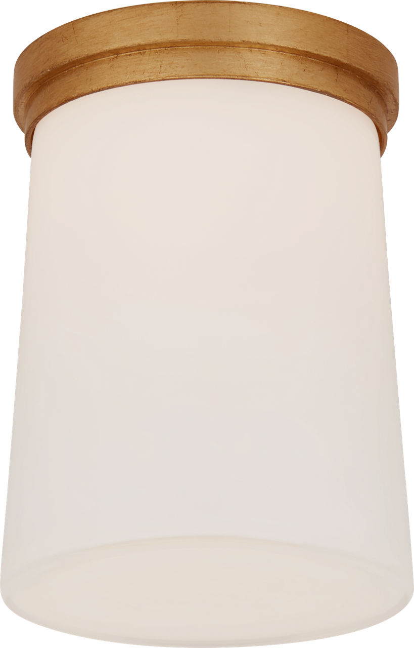 Halo Tall Solitaire in Gild with White Glass