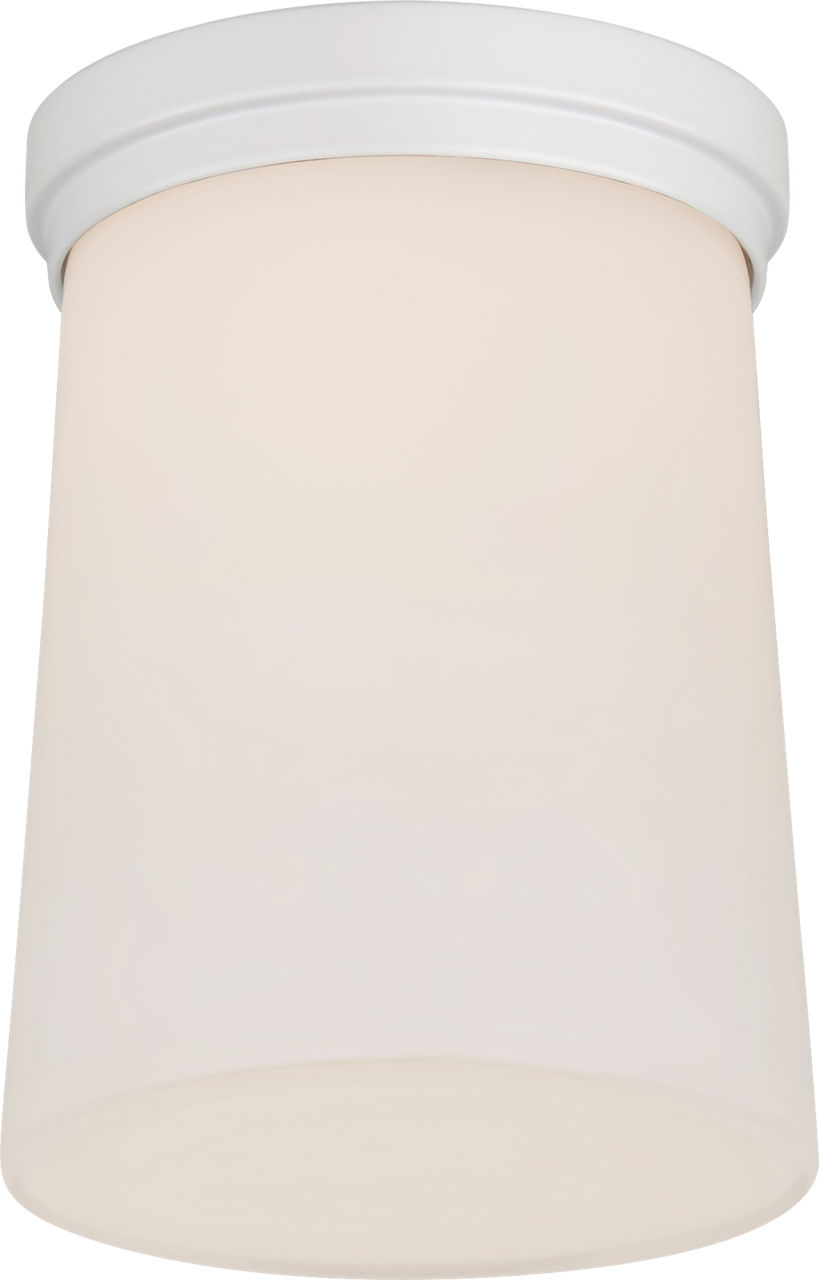 Halo Tall Solitaire in Matte White with White Glass