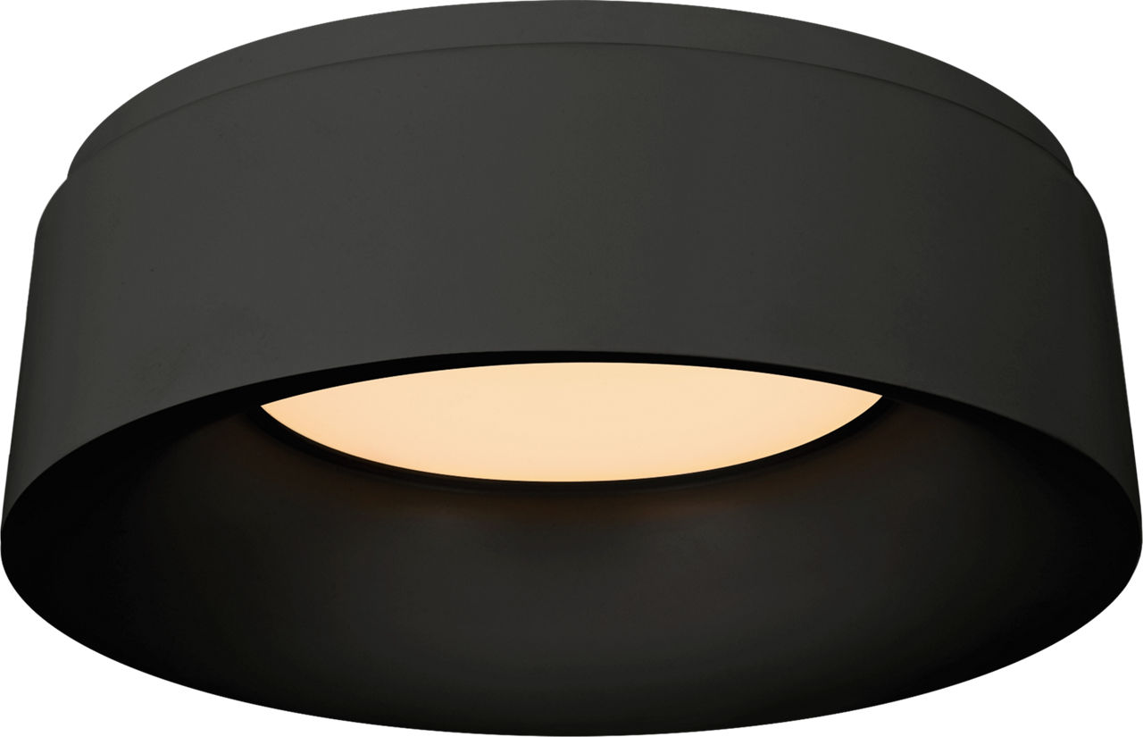 Halo Small Flush Mount in Matte Black