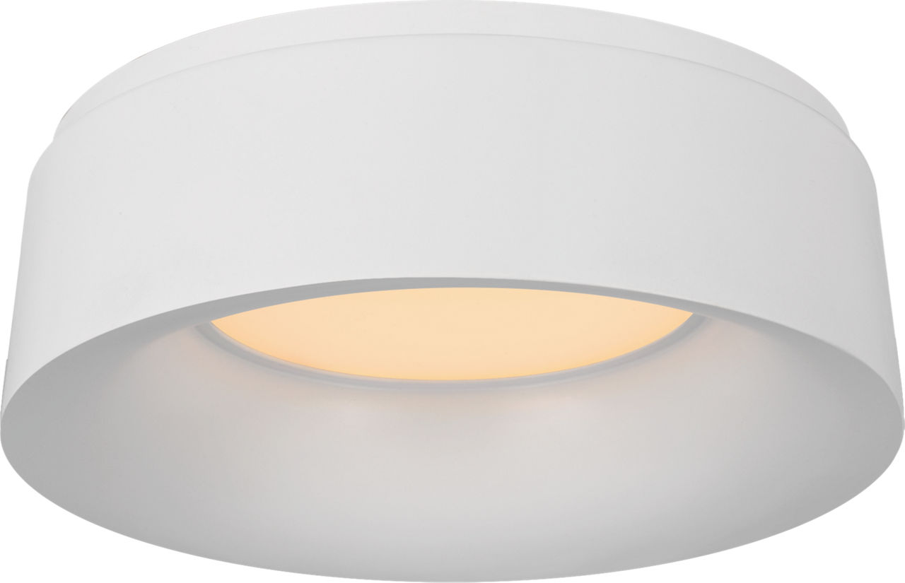 Halo Small Flush Mount in Matte White