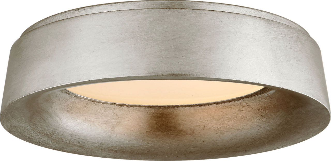Halo Large Flush Mount in Burnished Silver Leaf