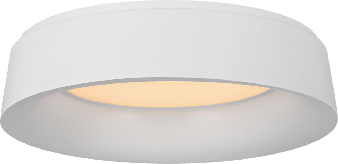 Halo Large Flush Mount in Matte White