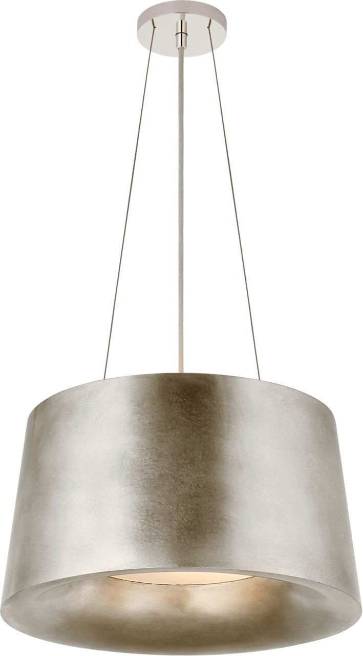 Halo Small Hanging Shade in Burnished Silver Leaf