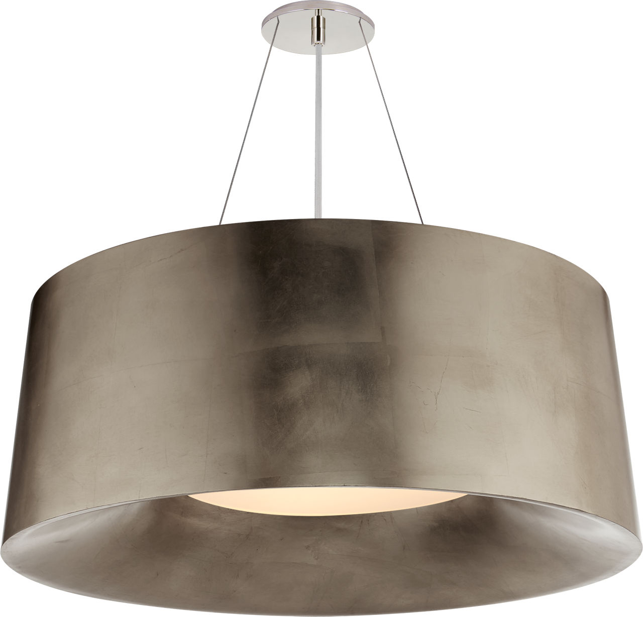 Halo Medium Hanging Shade in Burnished Silver Leaf
