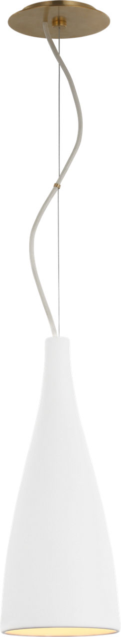 Nimbus Tall Pendant in Matte White
