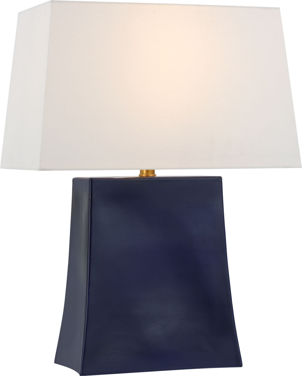 Lucera Medium Table Lamp in Denim with Linen Shade