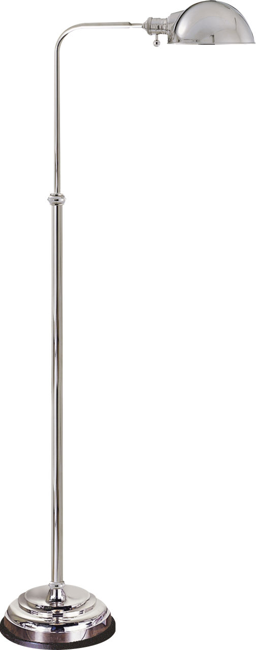 Apothecary Floor Lamp in Polished Nickel