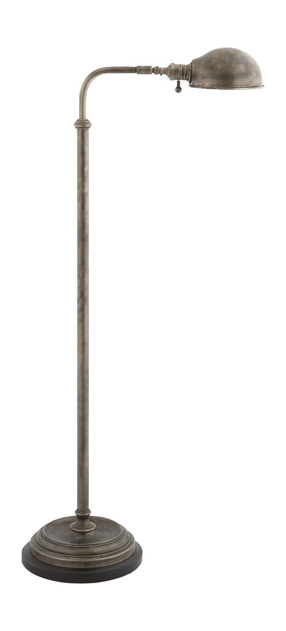 Apothecary Floor Lamp in Sheffield Nickel