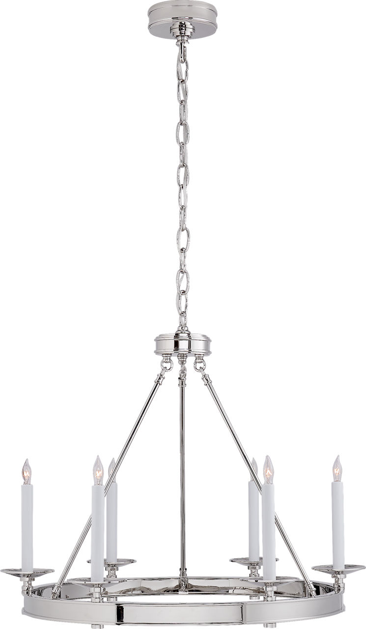 Launceton Small Ring Chandelier in Polished Nickel