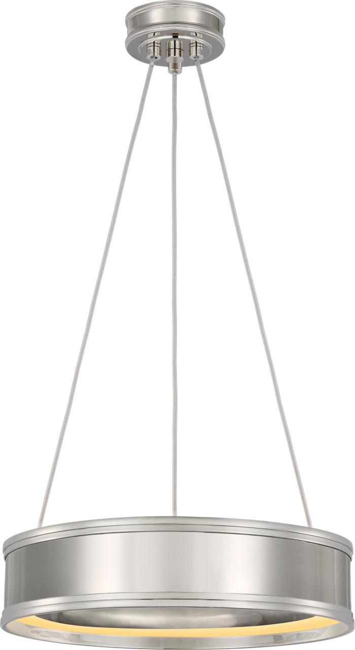 Connery 14" Ring Pendant in Polished Nickel