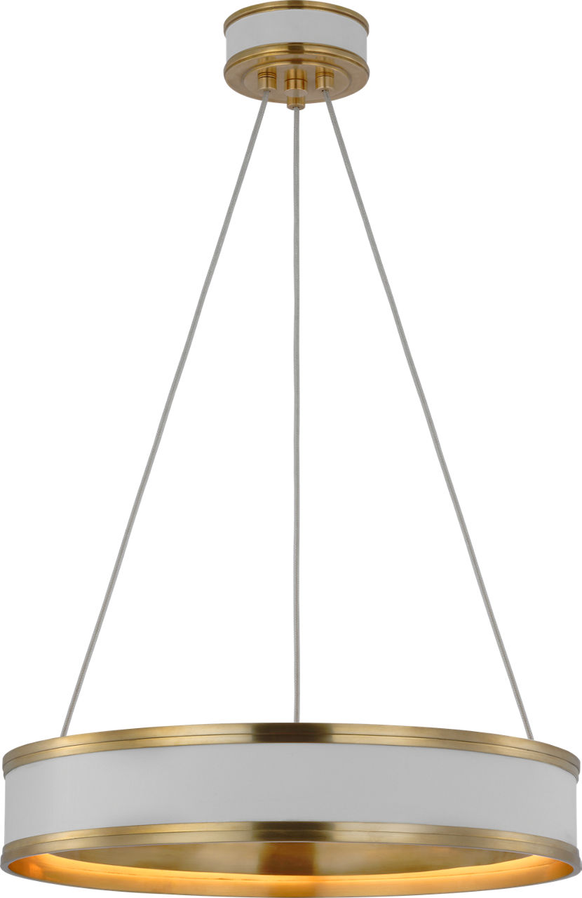 Connery 18" Ring Chandelier in Matte White