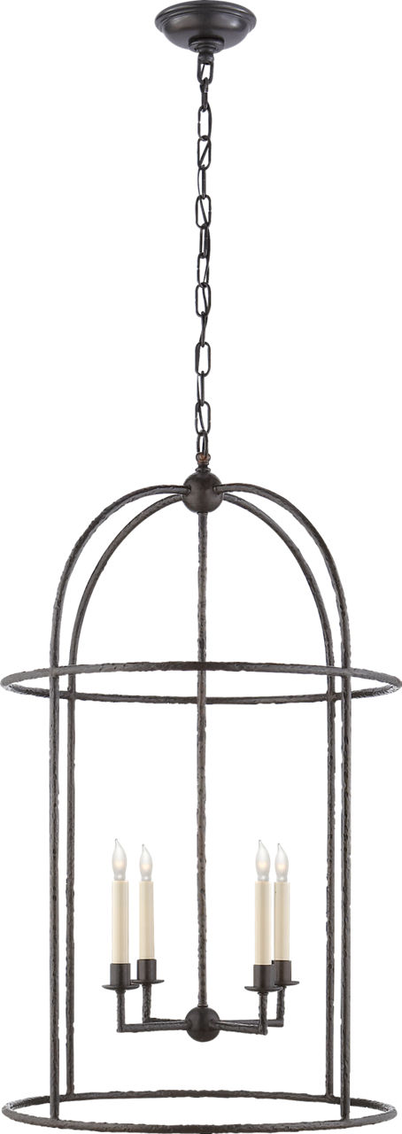Desmond Cage Lantern in Aged Iron