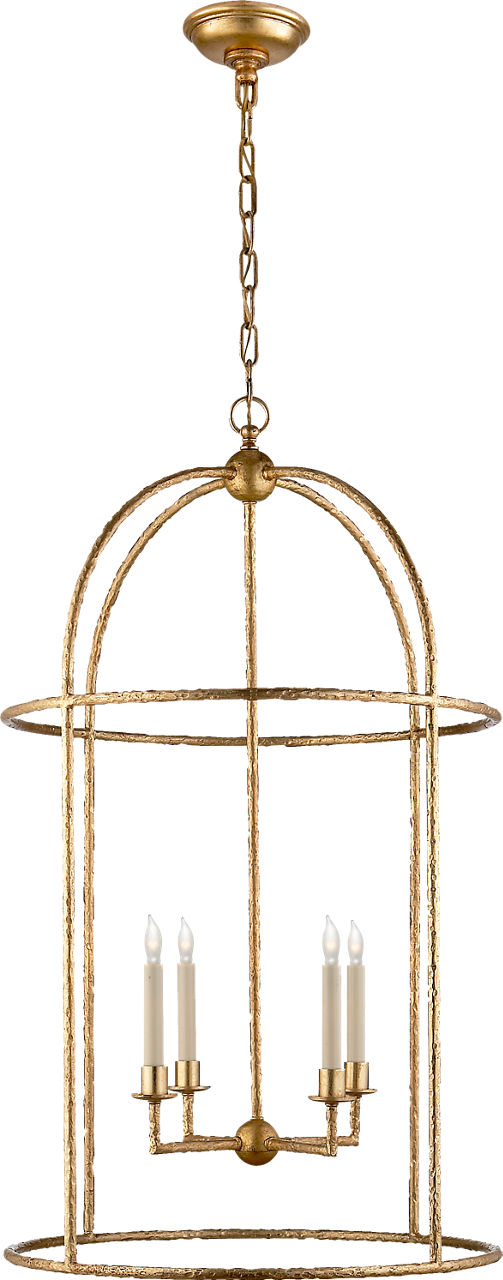 Desmond Cage Lantern in Gild