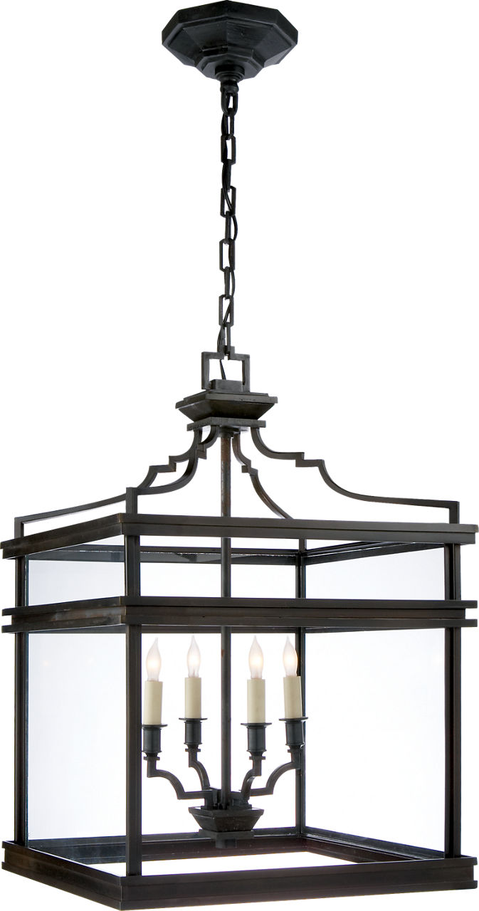 Mykonos Medium Lantern in Aged Iron