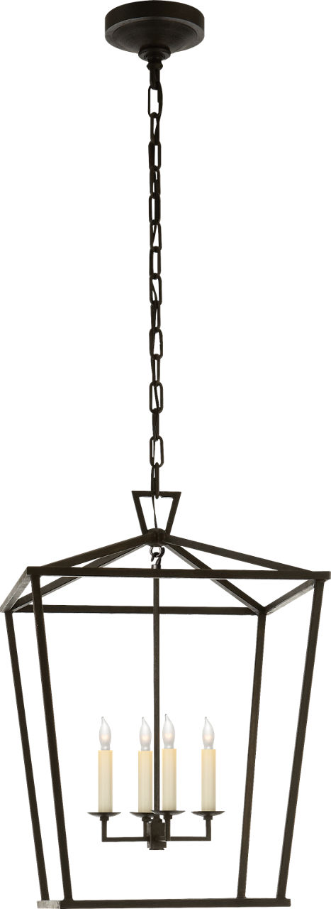 Darlana Medium Lantern in Aged Iron