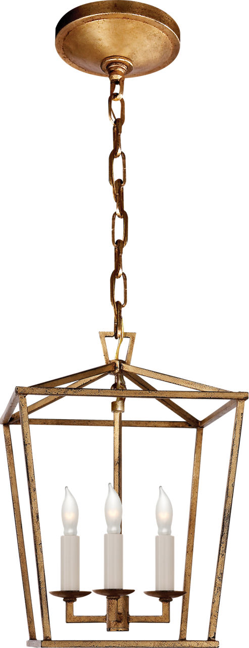 Darlana Mini Lantern in Gilded Iron