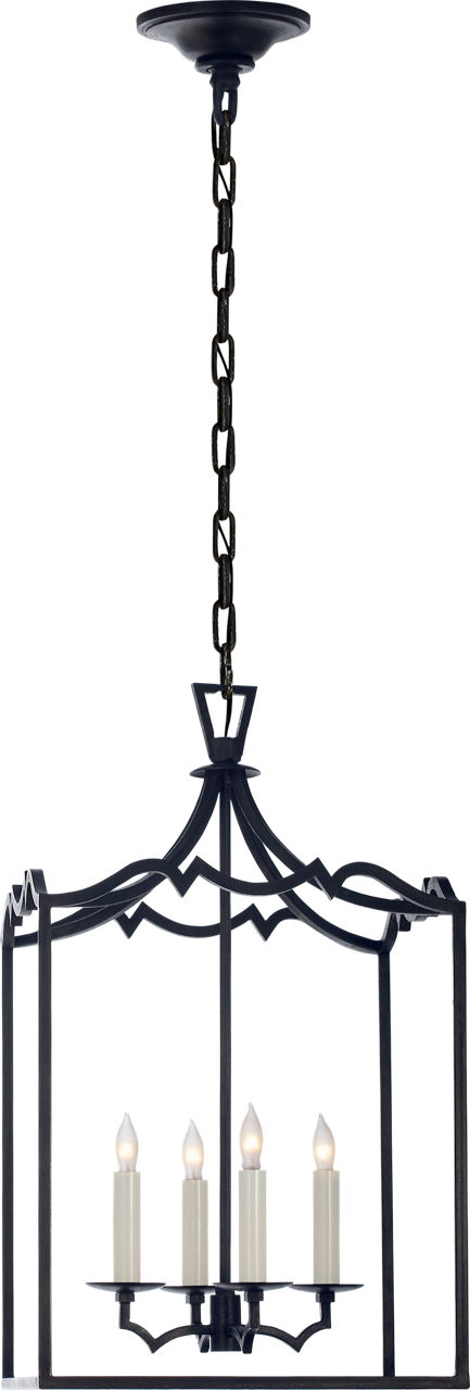 Darlana Small Fancy Lantern in Aged Iron