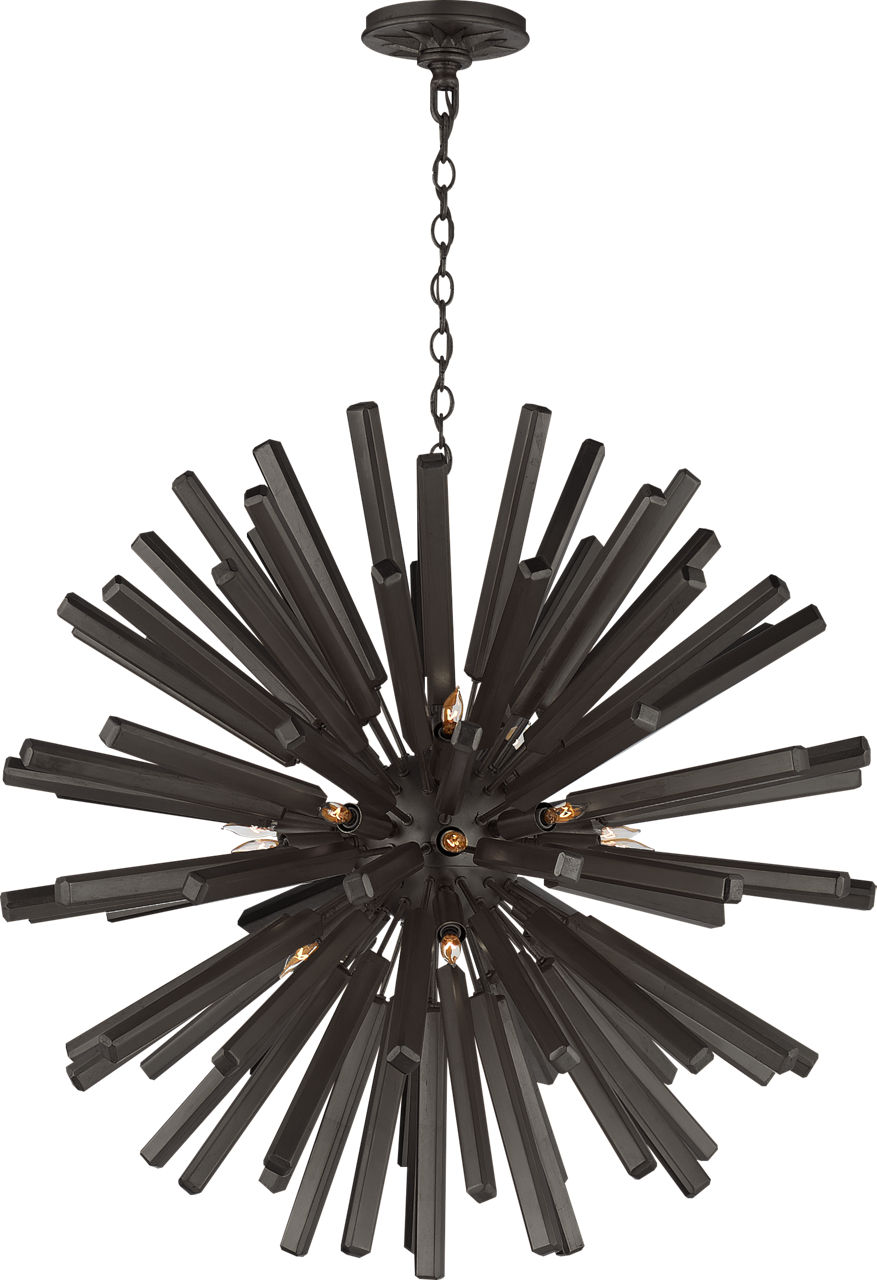 Lawrence Medium Sputnik Chandelier in Aged Iron