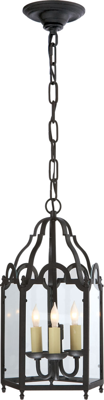 French Market Small Lantern in Black Rust