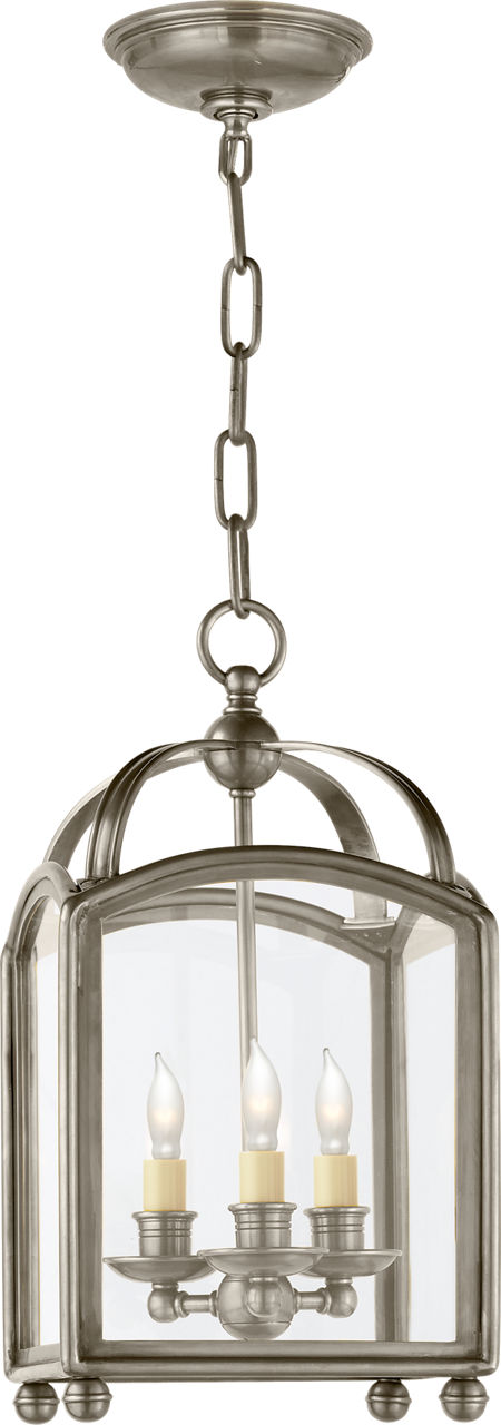 Arch Top Mini Lantern in Antique Nickel