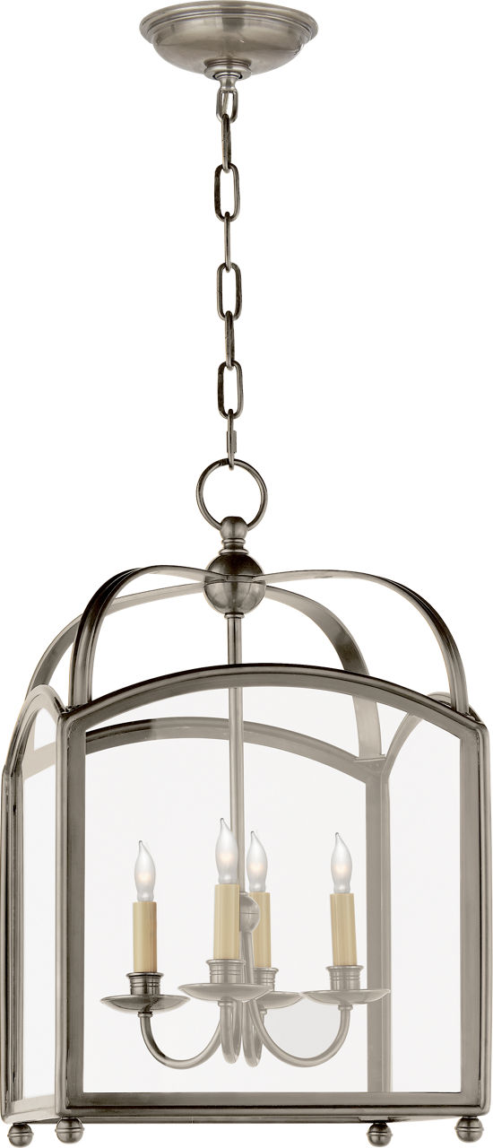 Arch Top Small Lantern in Antique Nickel