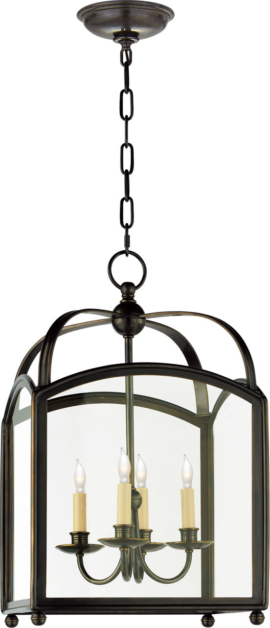 Arch Top Small Lantern in Bronze