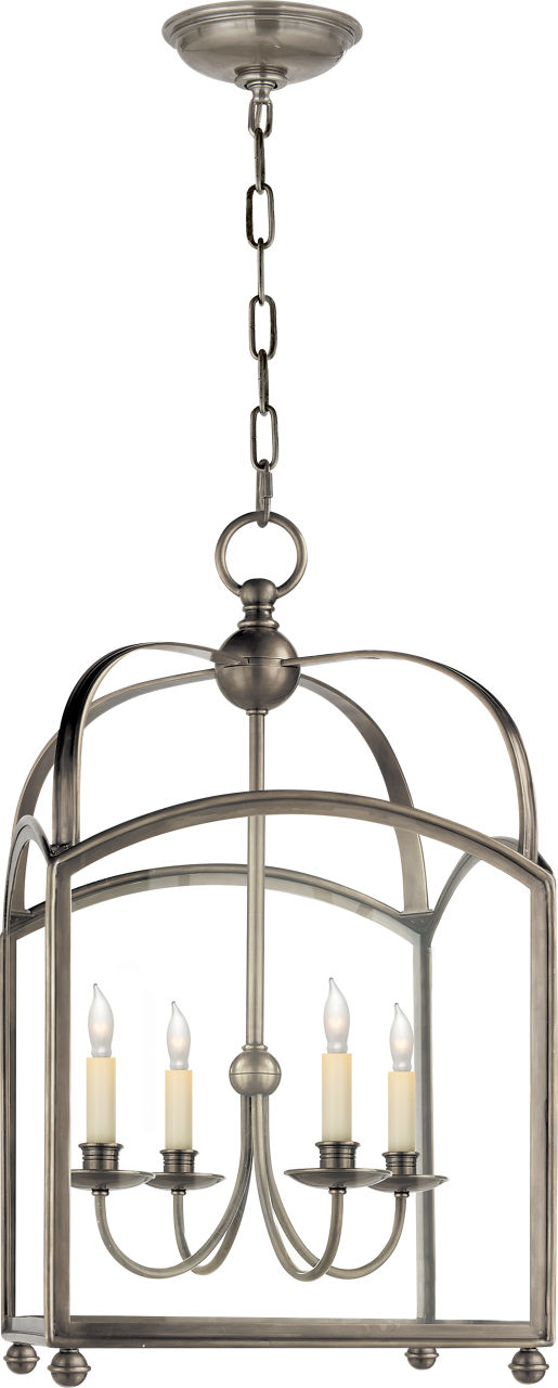Arch Top Medium Lantern in Antique Nickel