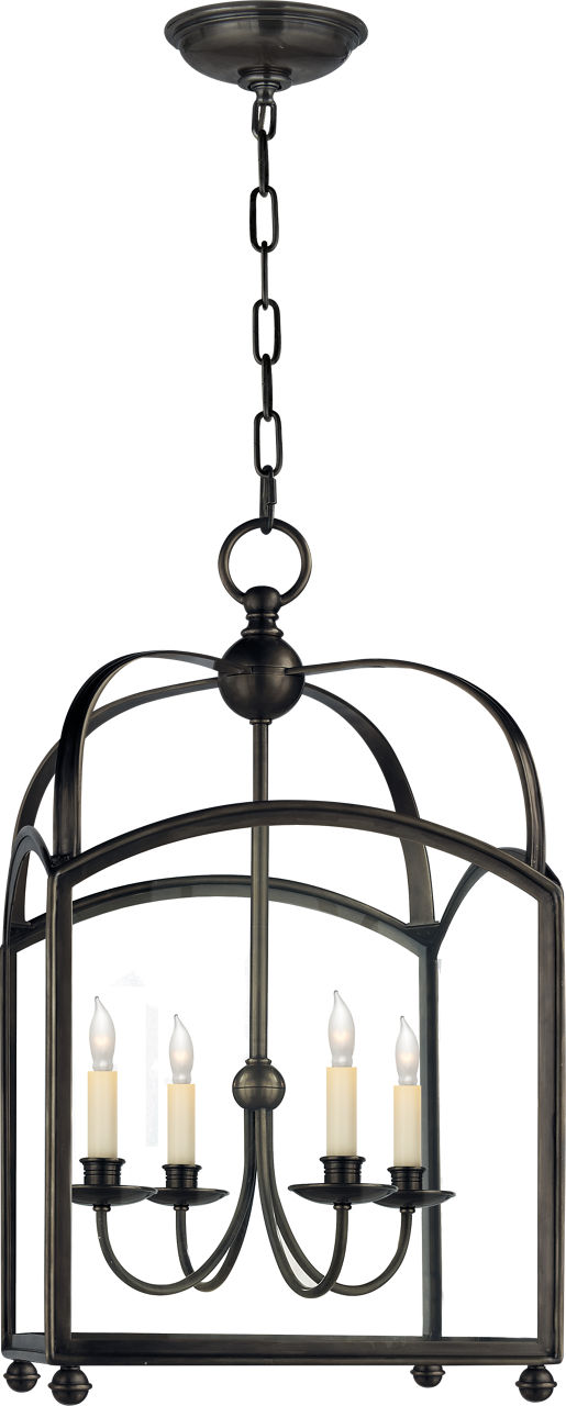 Arch Top Medium Lantern in Bronze