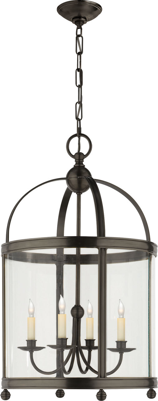 Edwardian Arch Top Medium Lantern in Bronze