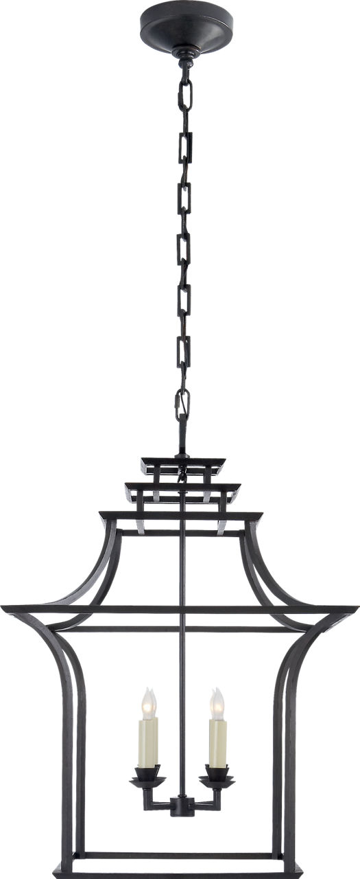 Brighton Pagoda Lantern in Aged Iron