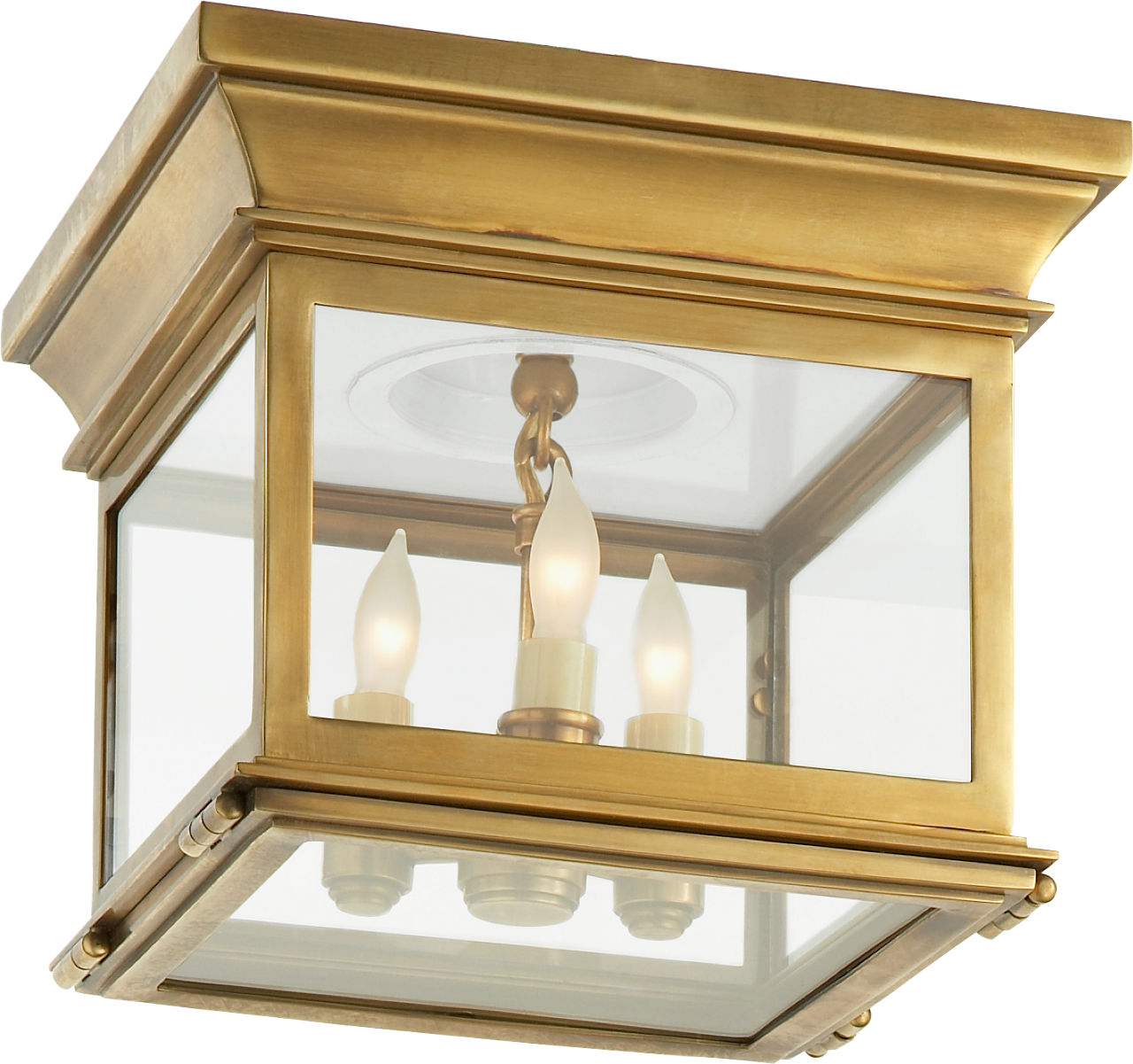Club Small Square Flush Mount