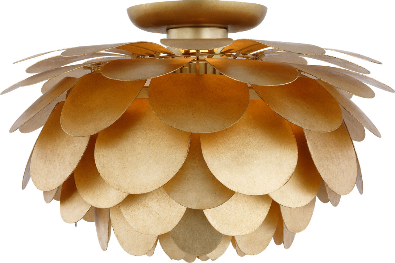Cynara Large Flush Mount in Gild