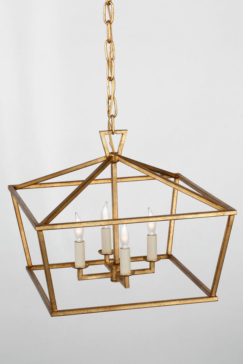 Darlana Small Wide Semi-Flush Mount Lantern - CHC4190 | Visual Comfort