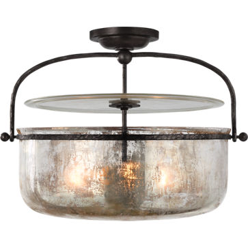 Lorford Medium Semi-Flush Lantern - CHC4270 | Visual Comfort