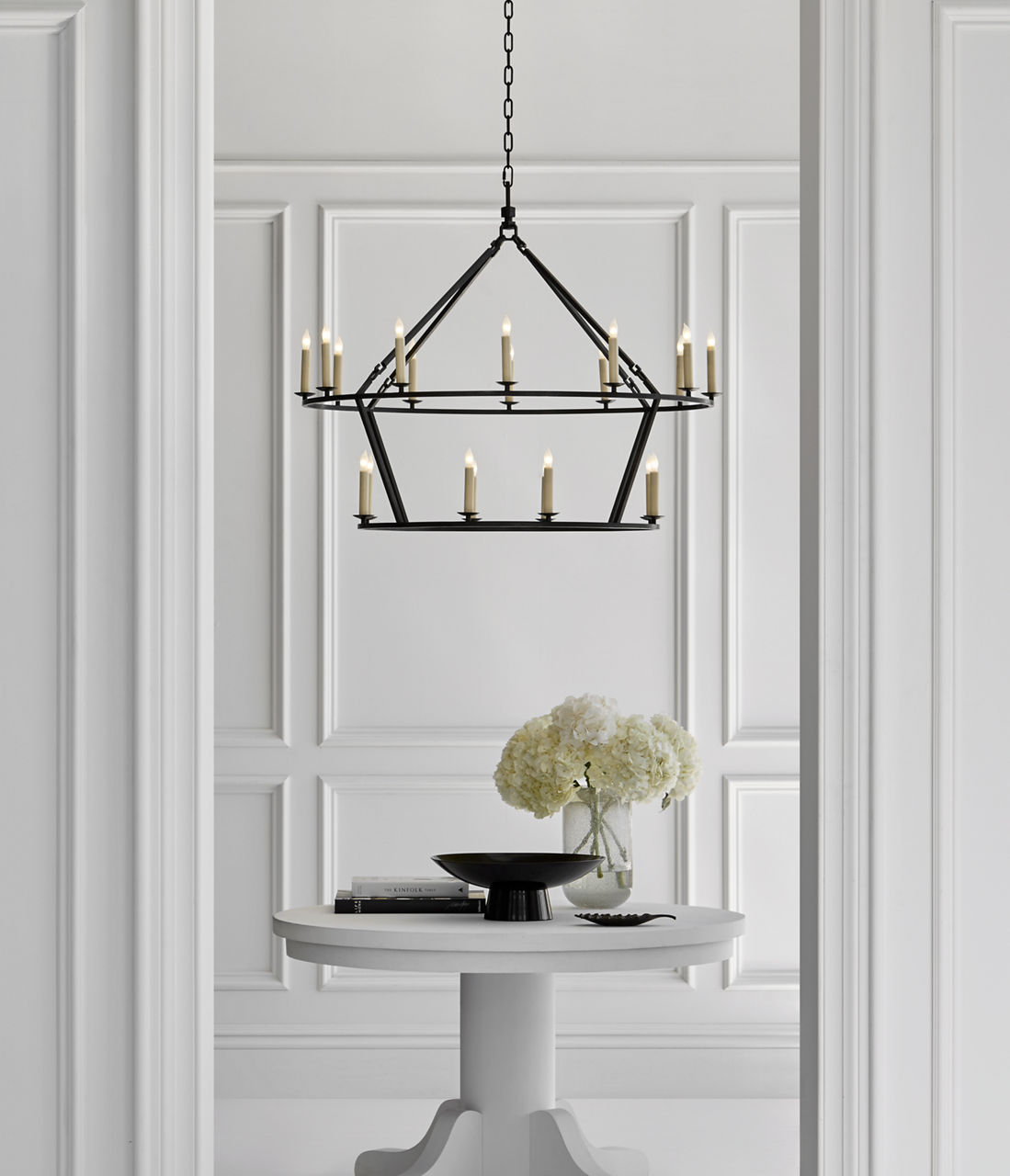 khc22 Darlana Large Two-Tiered Ring Chandelier - CHC5179 | Visual