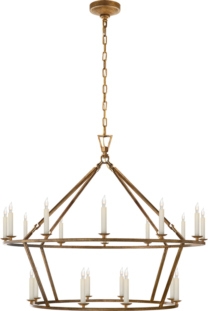 Darlana Large Two-Tiered Ring Chandelier