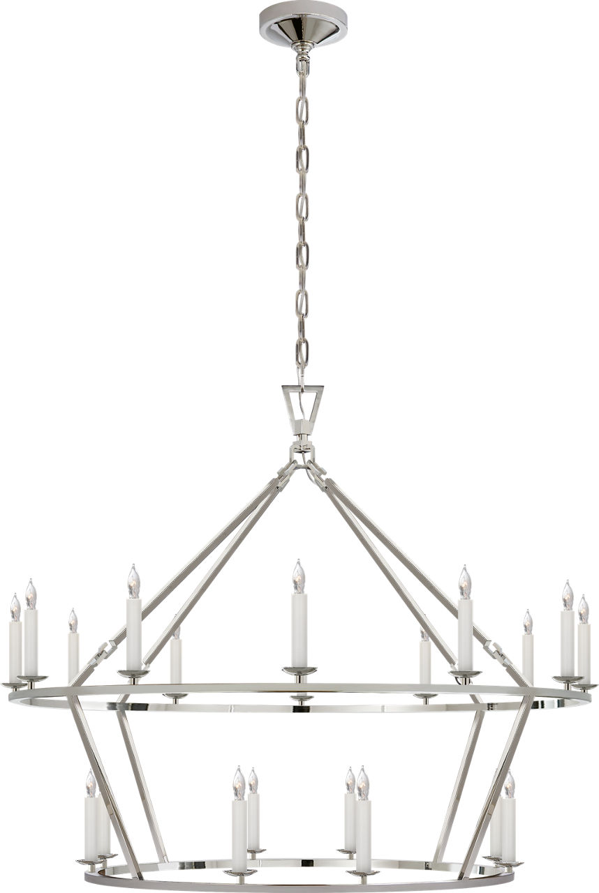Darlana Large Two-Tiered Ring Chandelier