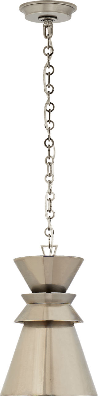 Alborg Small Stacked Pendant in Antique Nickel with Antique Nickel Shade