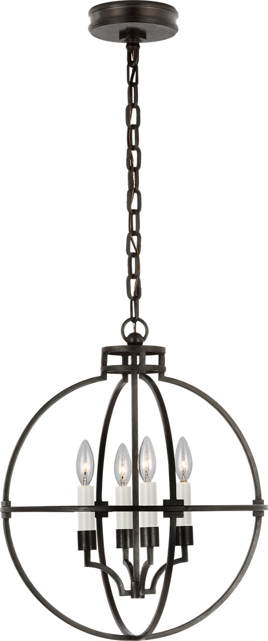 Lexie 18" Globe Lantern in Aged Iron