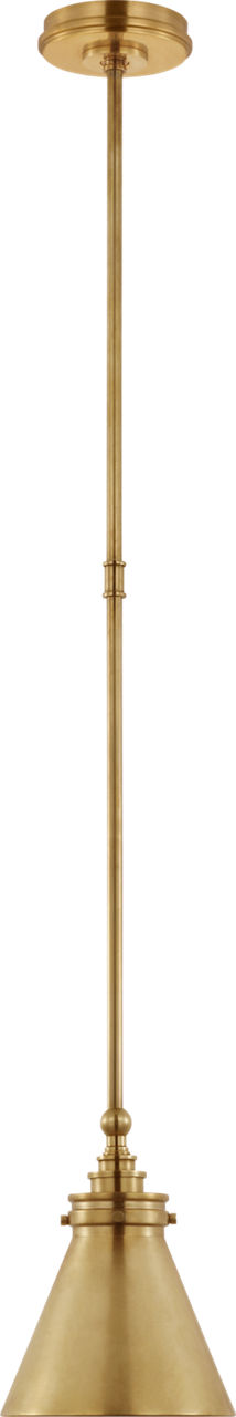 Parkington 9" Pendant in Antique-Burnished Brass