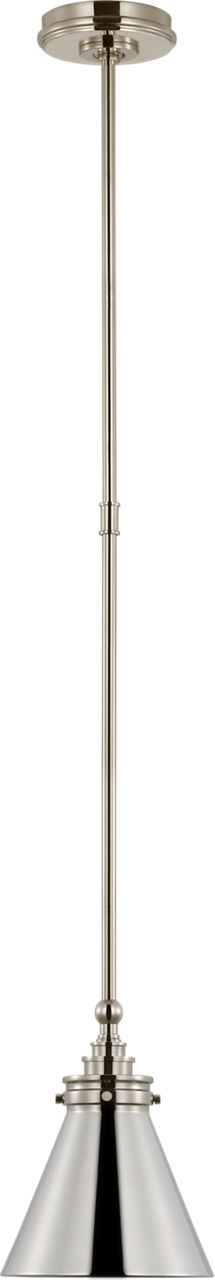 Parkington 9" Pendant in Polished Nickel