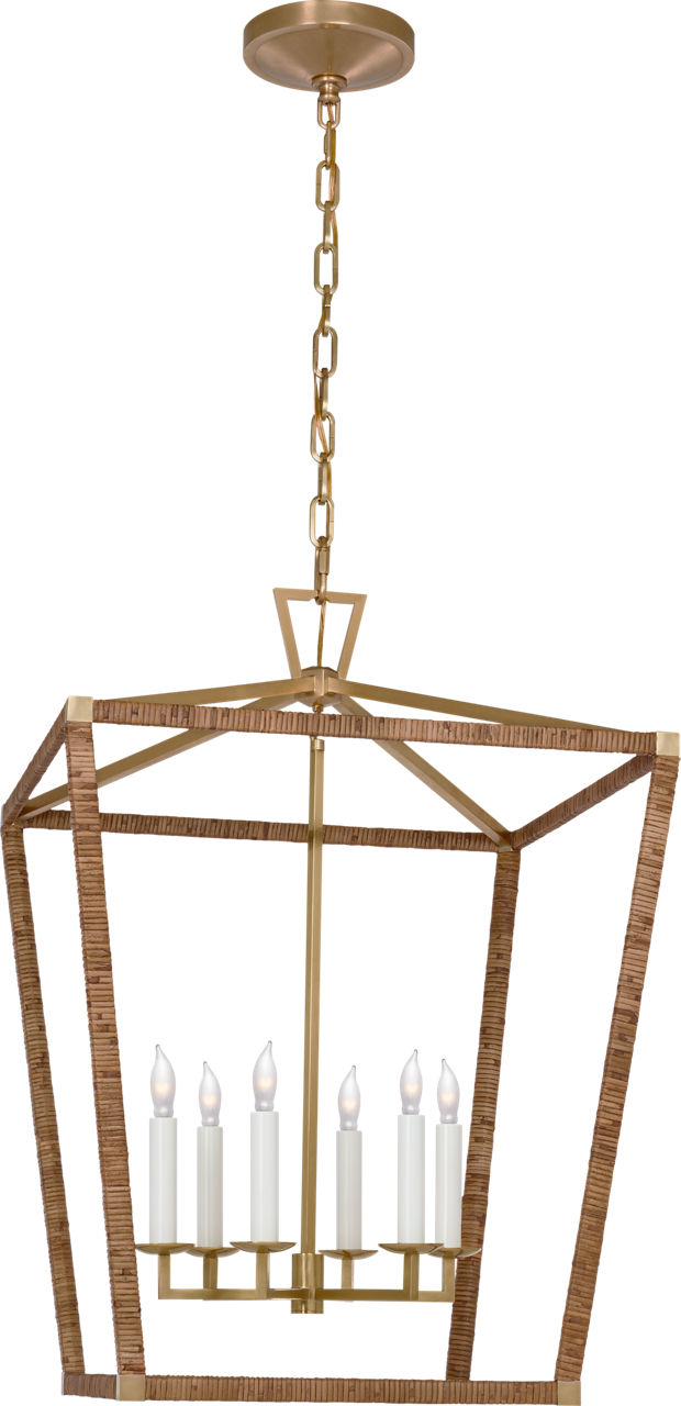 WHAT WE WANT TAKIBIDAIMITAINATABLE (ナラ) Darlana Large Wrapped Lantern - CHC5879 | Visual Comfort