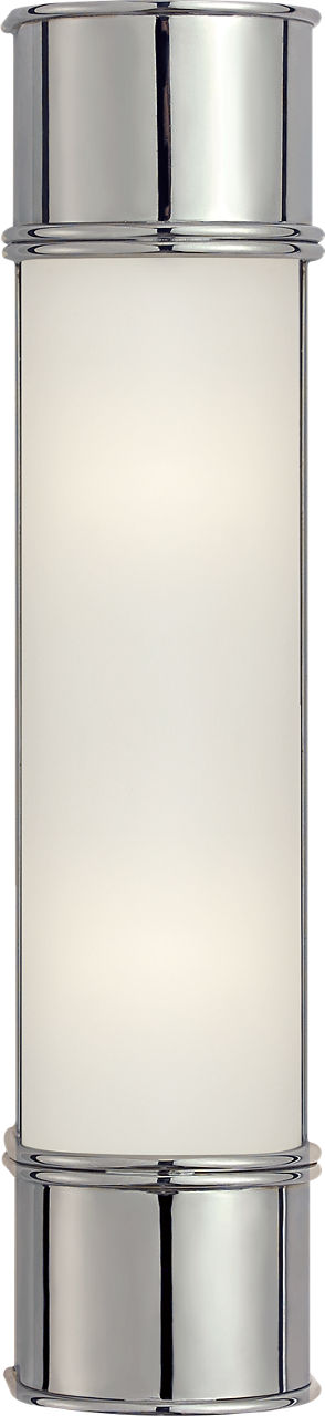 Oxford 18" Bath Sconce in Chrome with Frosted Glass