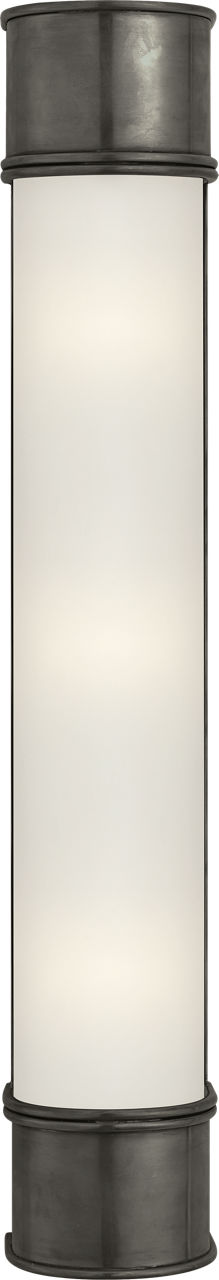 Oxford 24" Bath Sconce in Bronze with Frosted Glass